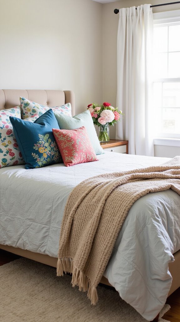 mix textured bedding styles
