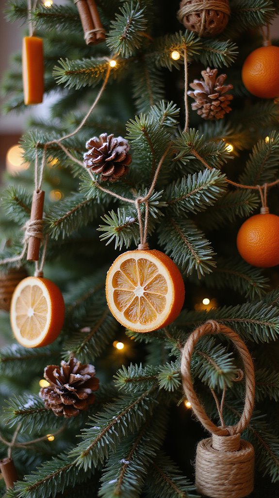 natural christmas tree decorations