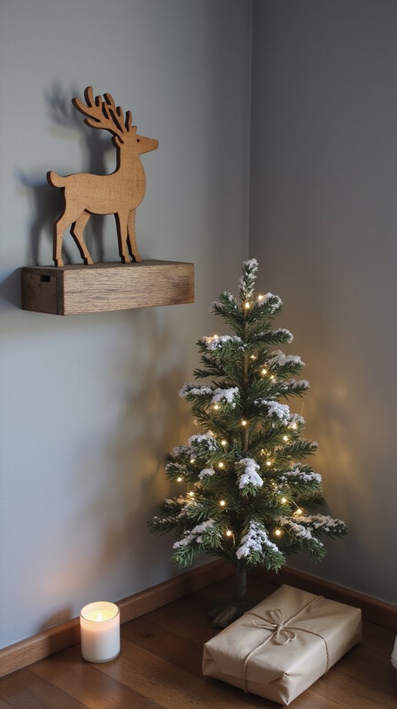 natural wood christmas decor