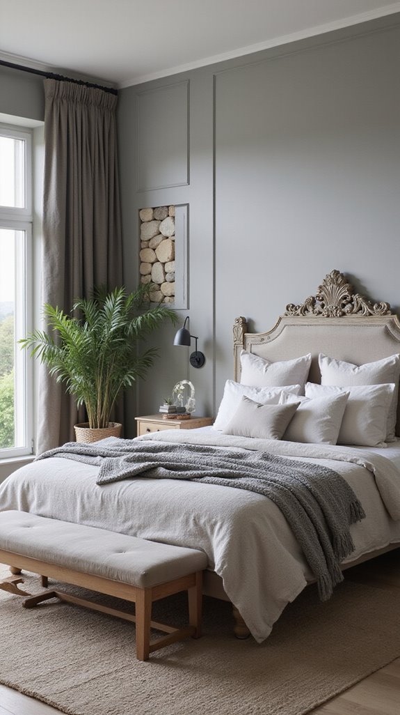 nature inspired grey tranquility decor