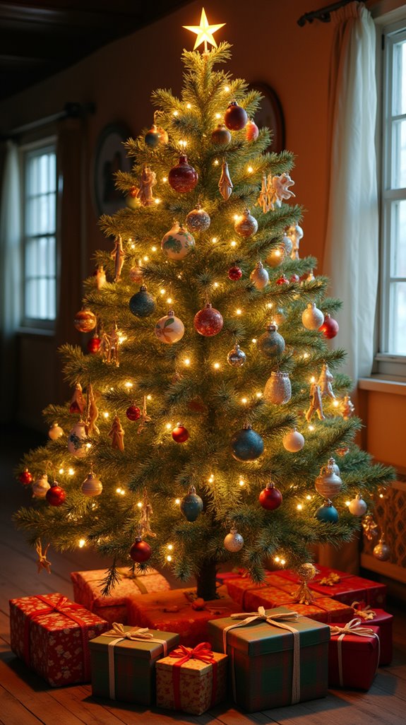 nostalgic vibrant christmas decor