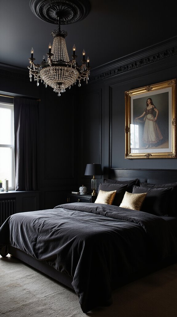 opulent black chandelier elegance