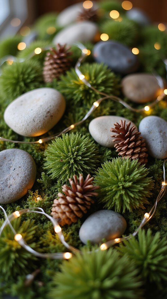 organic holiday decor arrangements