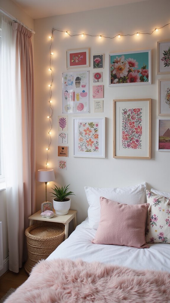 personalized teenage gallery wall