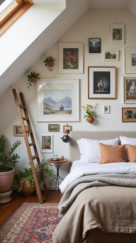 personalized vibrant gallery wall