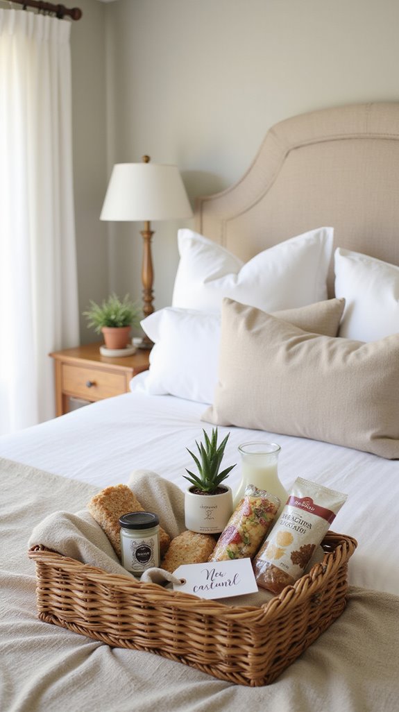 personalized welcome baskets created