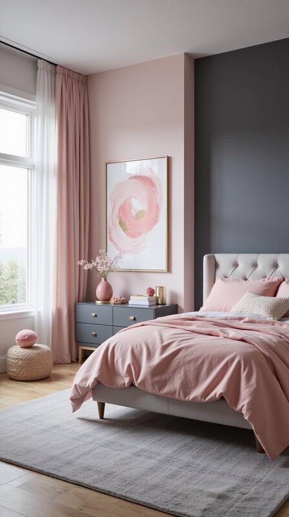 pink and grey harmony