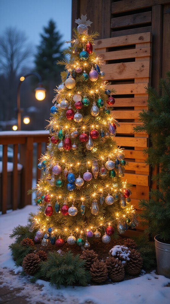 recycled christmas tree project