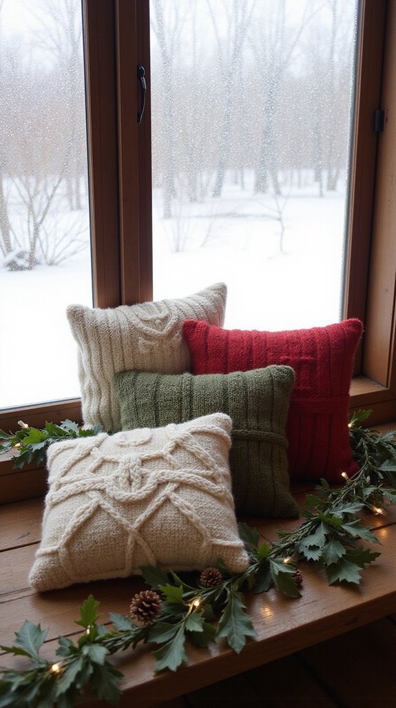 repurpose sweaters into pillows