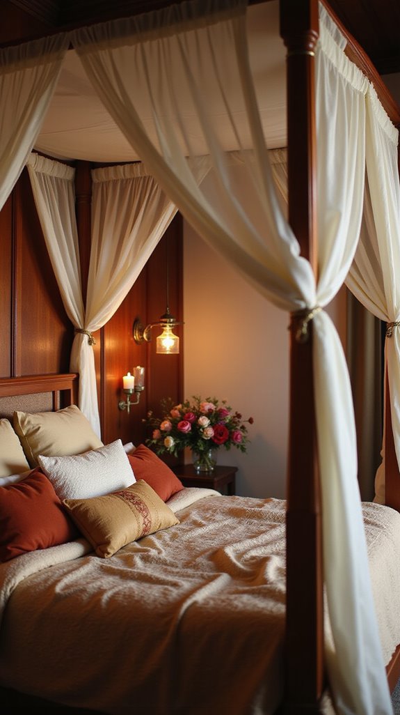 romantic canopy bed retreat