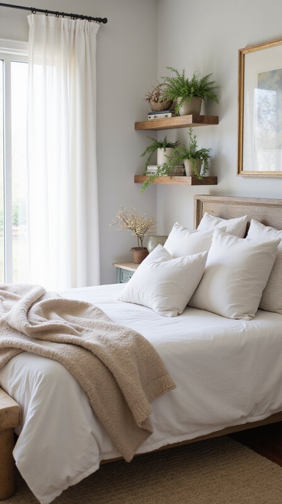 rustic charm through distressed wood