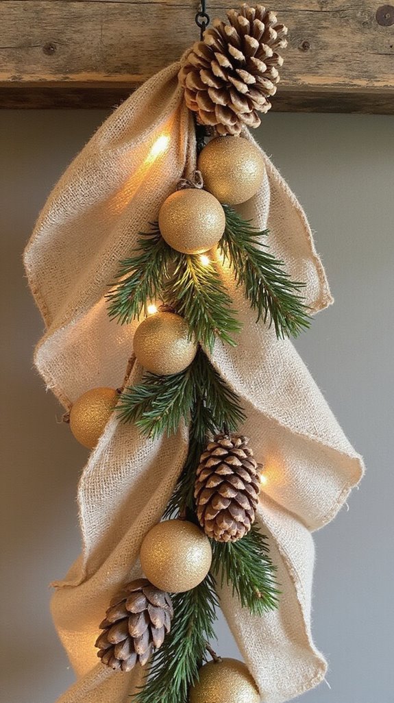 rustic holiday decor garland