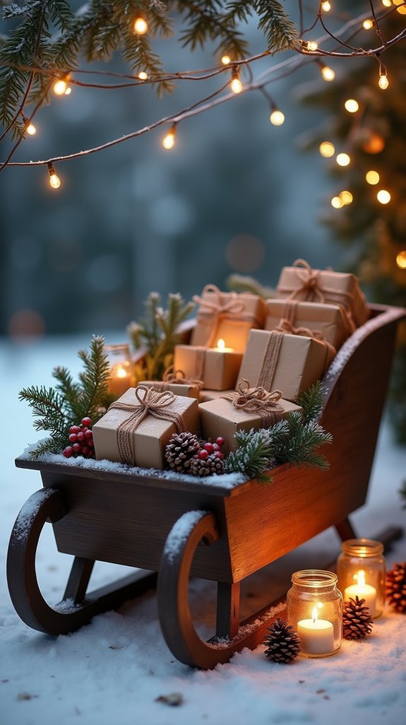 rustic holiday gift arrangements