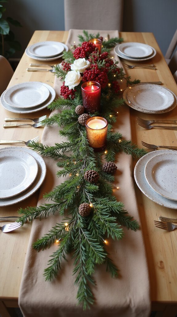 rustic holiday table decor