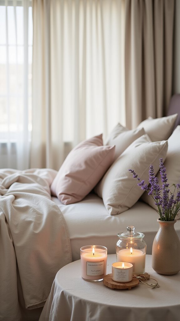 scented candles enhance relaxation