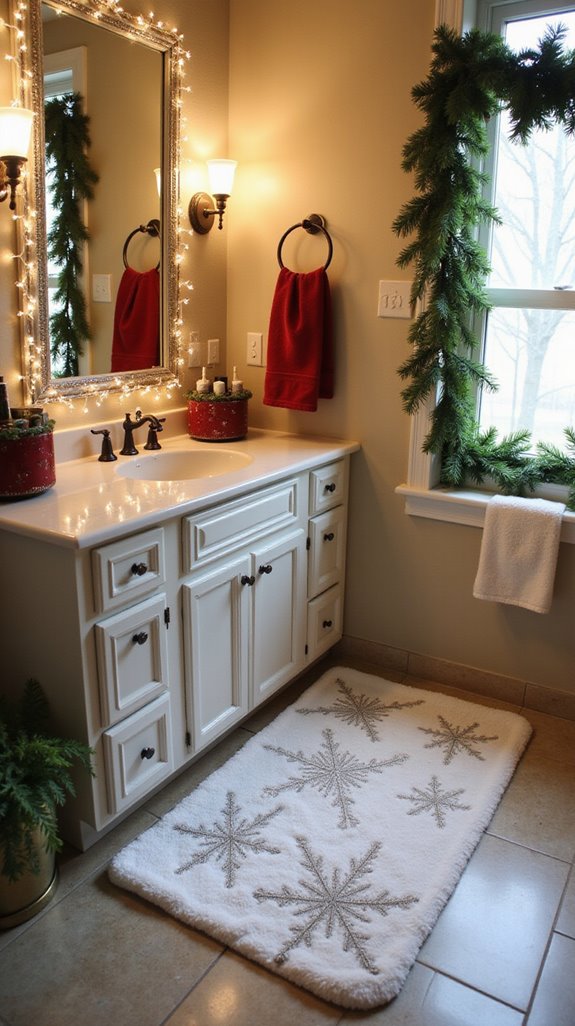 seasonal bath mat designs