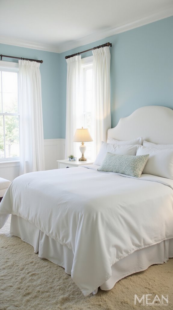 serene light blue sanctuary