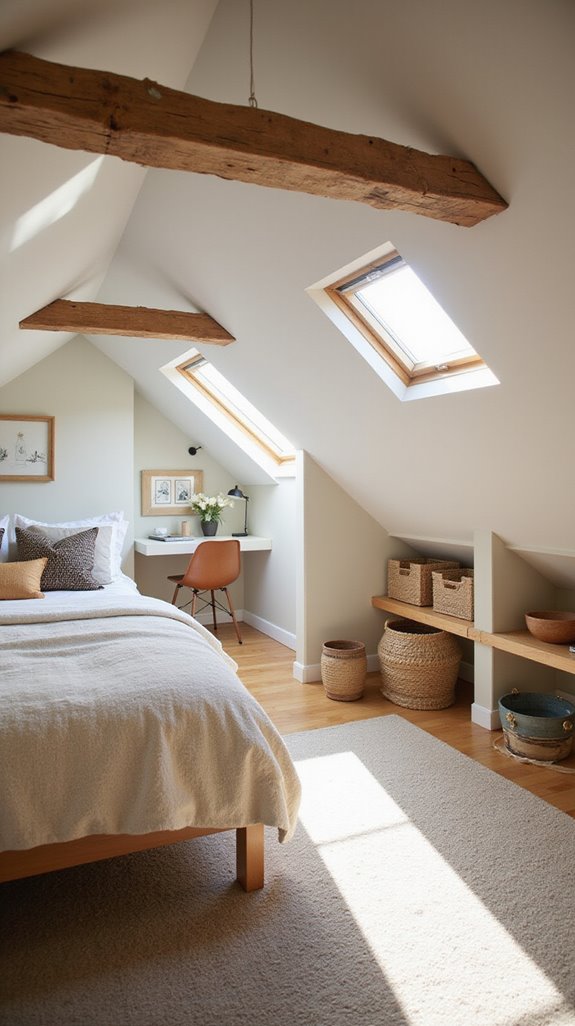 skylights enhance attic aesthetics