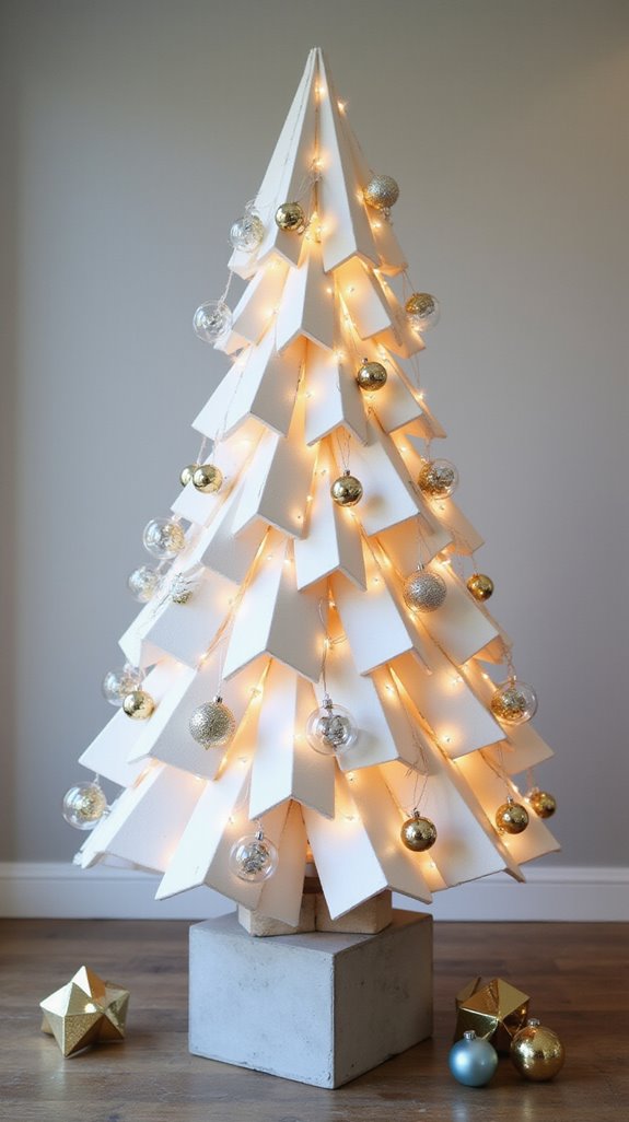 sleek contemporary holiday decor