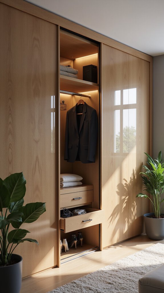 sleek sliding door wardrobes