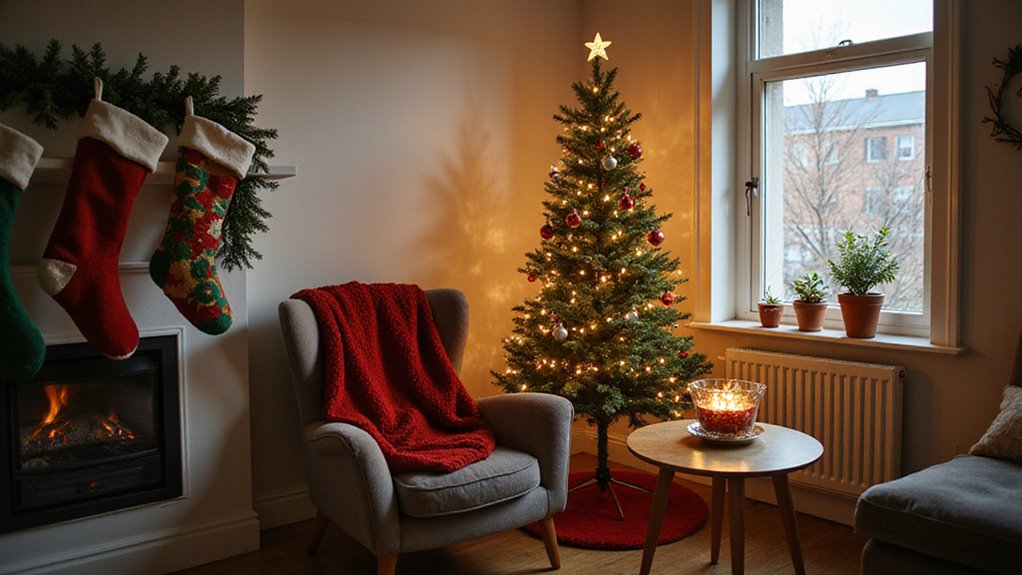 small space holiday decor