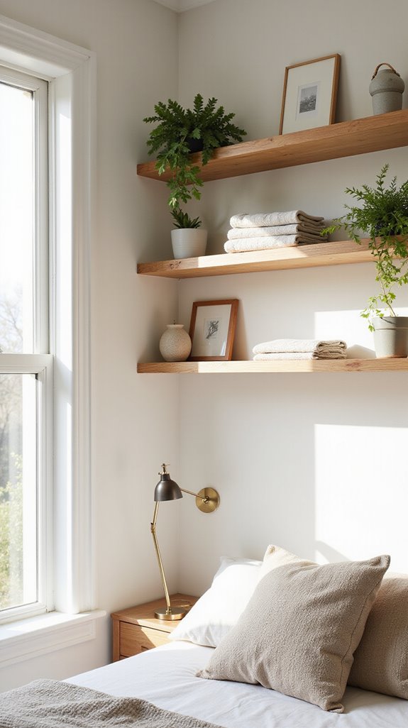 stylish and functional shelving