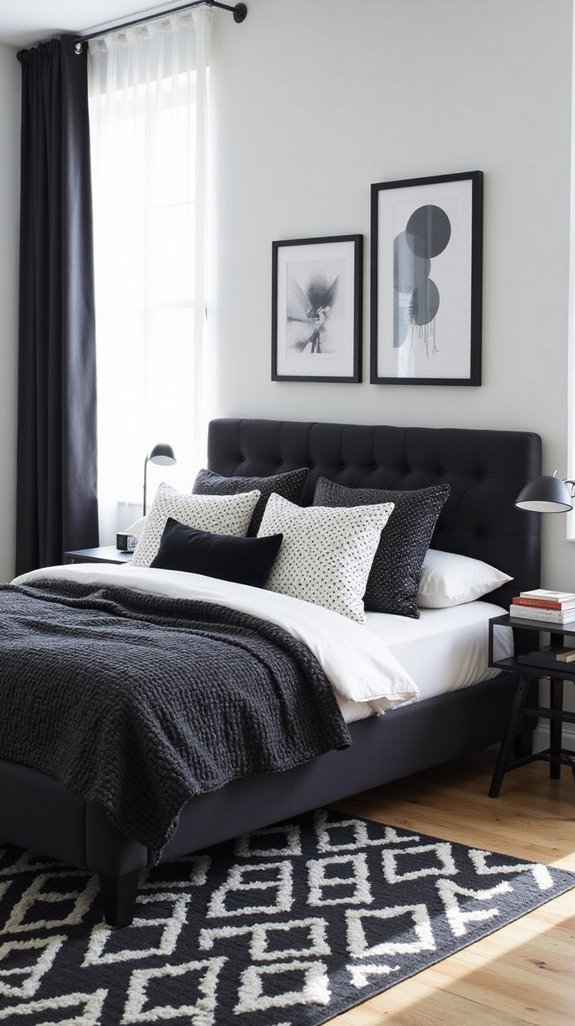 stylish black and white d cor