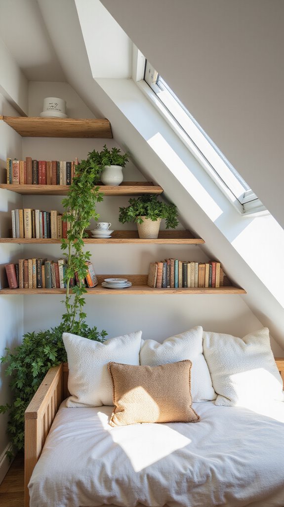stylish functional open shelving