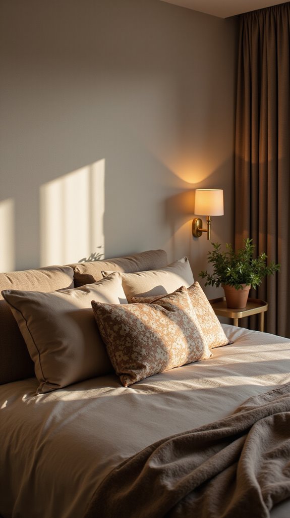 stylish wall sconces illuminate ambiance