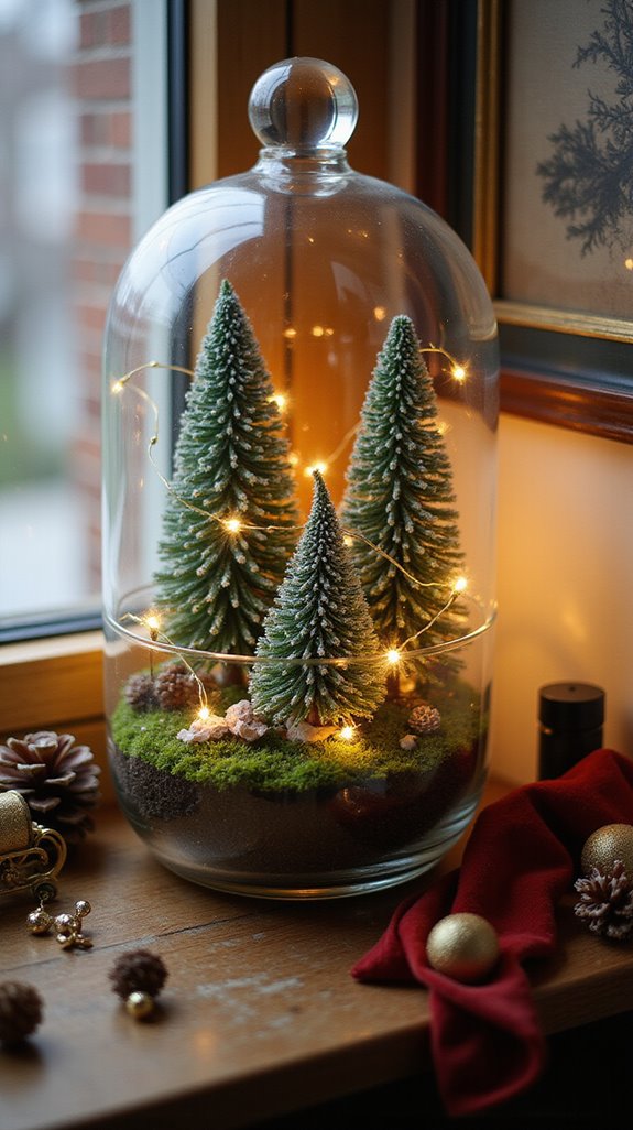 terrarium holiday scene creation