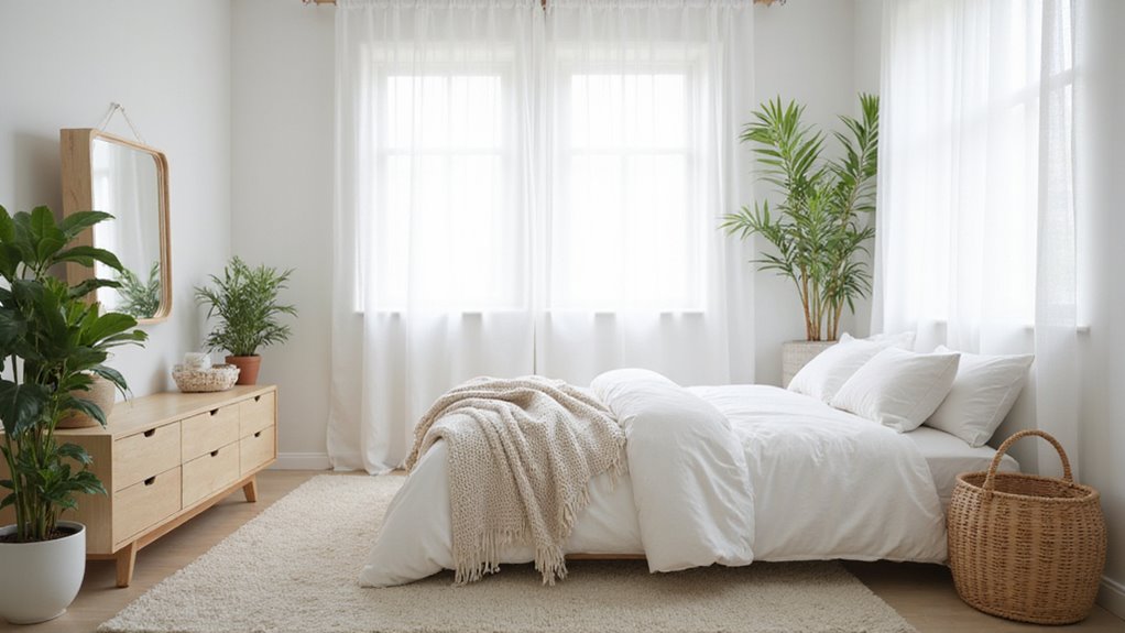 tranquil white bedroom designs