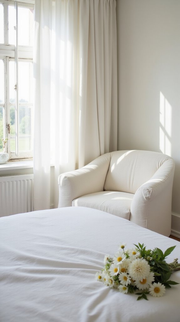 tranquil white floral elegance