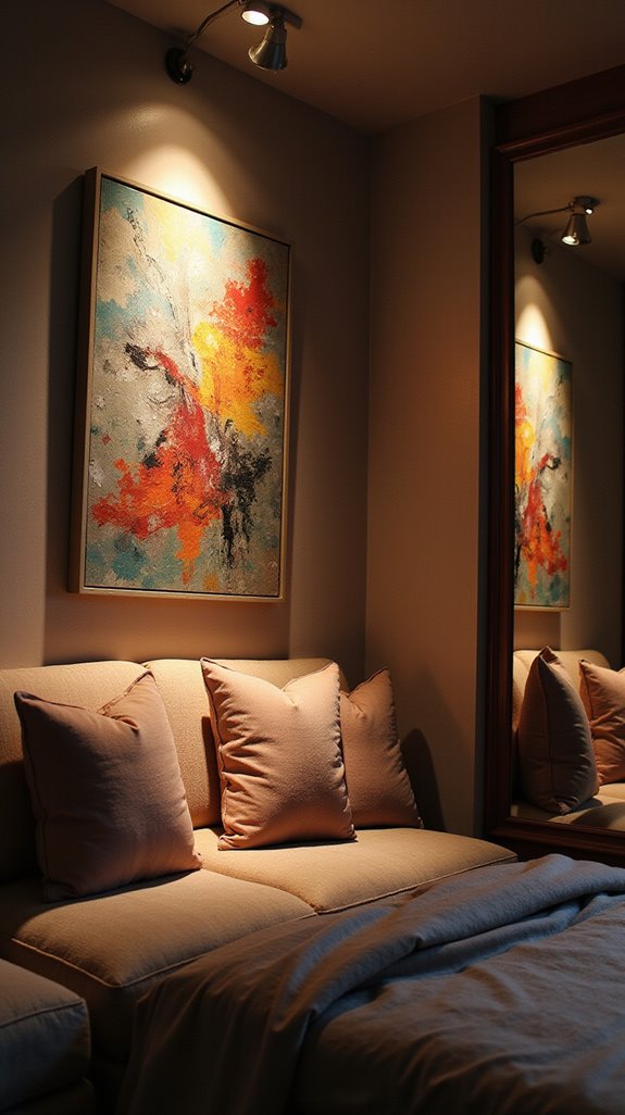 transform walls with spotlights