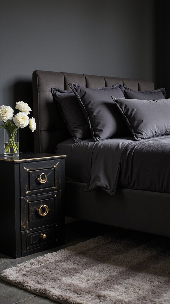 unique black nightstands designs