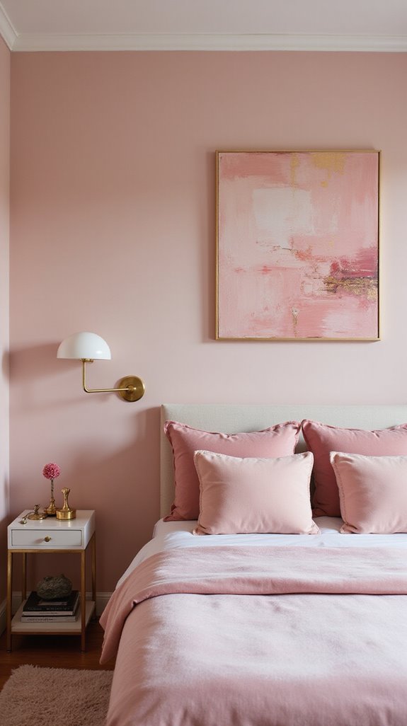 unique pink wall art