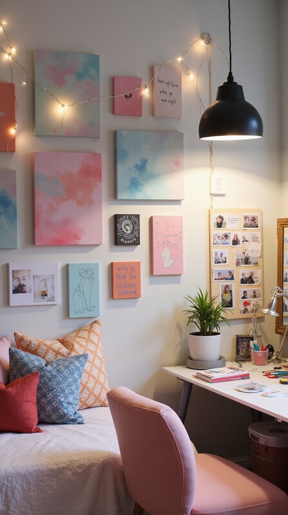 vibrant artistic expression wall