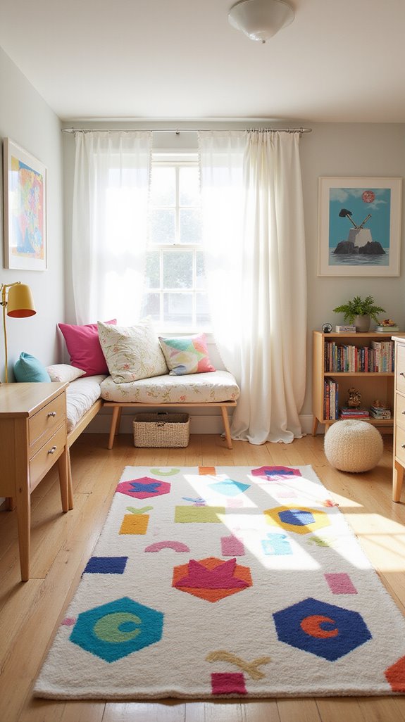 vibrant playful comfortable rugs