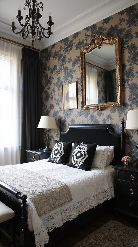 vintage black and white decor