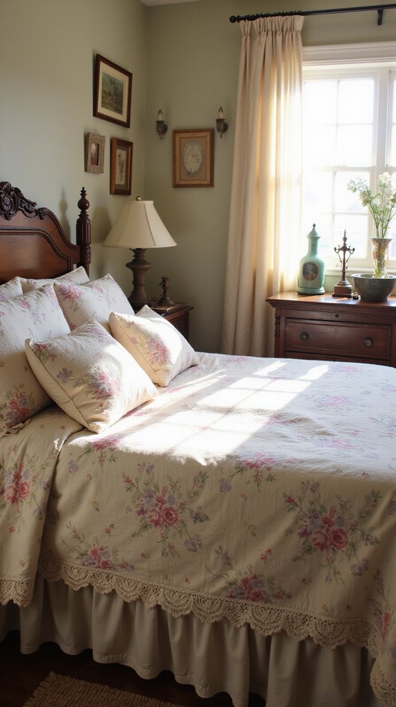 vintage floral bedding charm