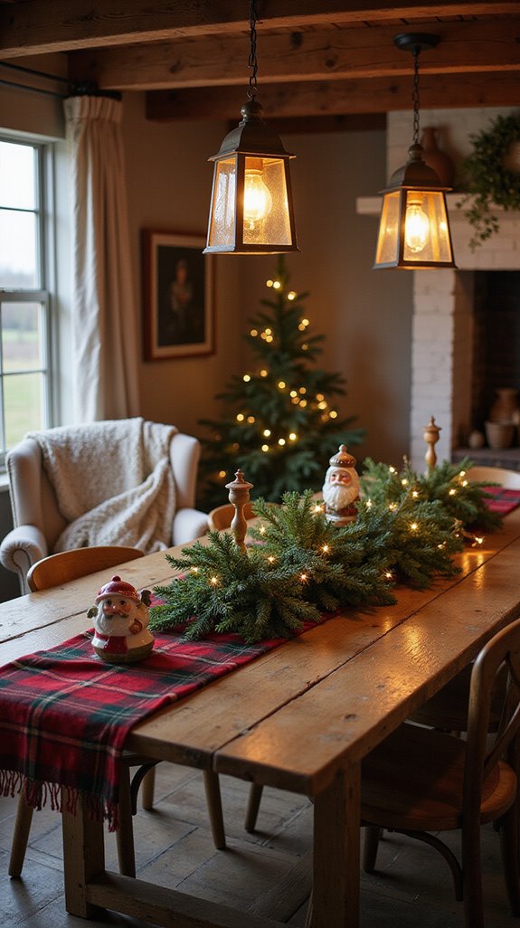 vintage lanterns create warmth