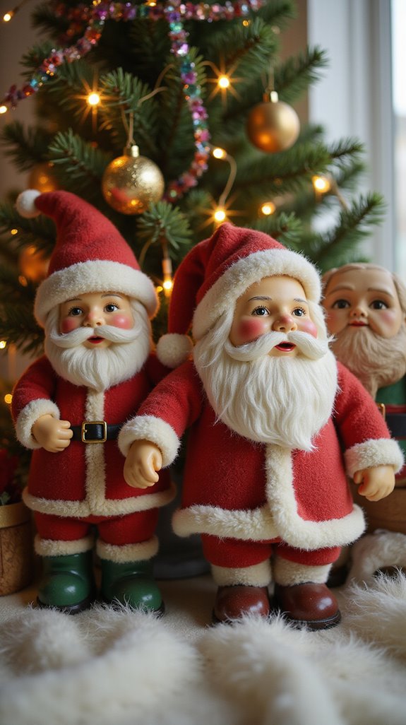 vintage santa figurine charm