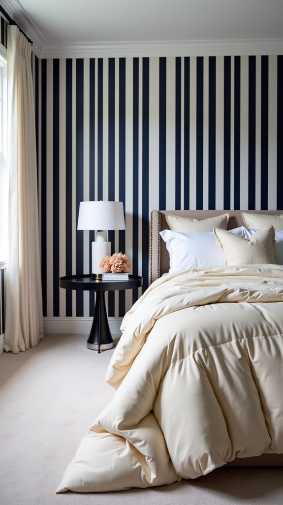 bold stripes enhance rooms