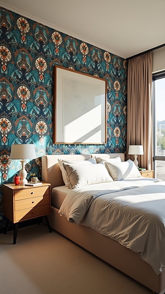 bold wallpaper statement wall