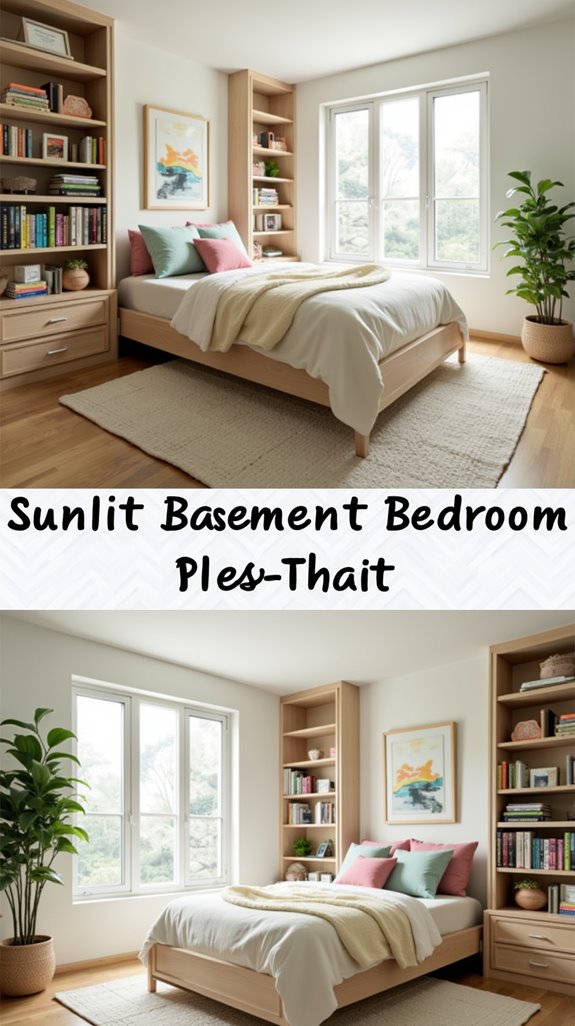 built in shelving for efficiency