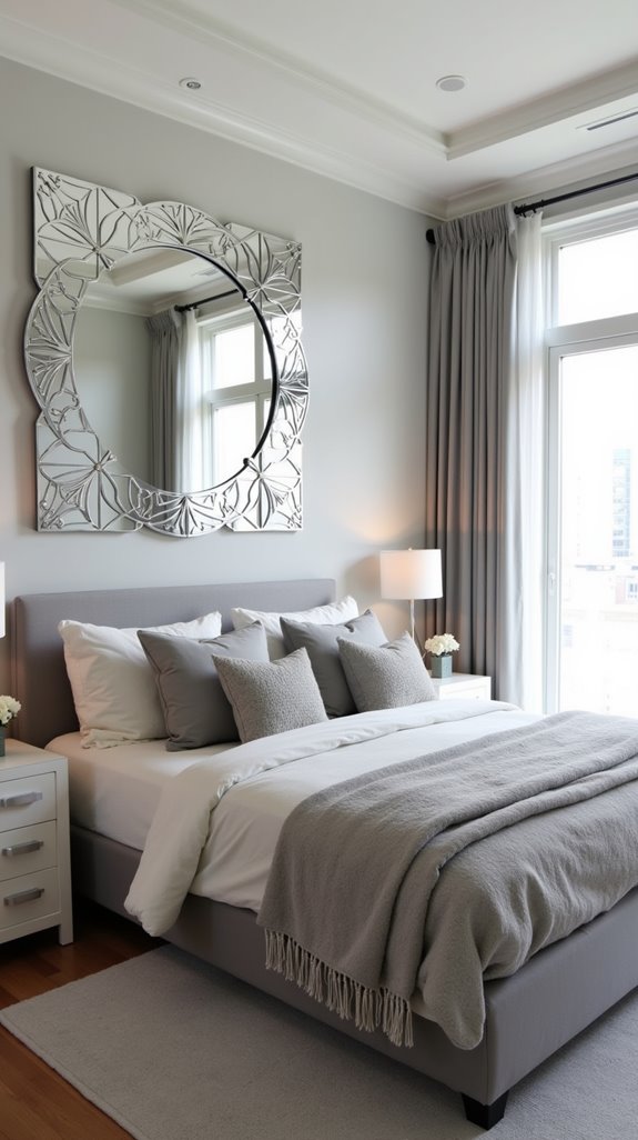 contemporary mirrors enhance space