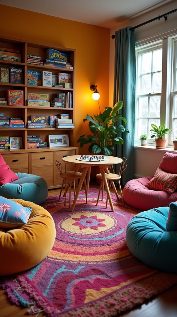 cozy board games corner
