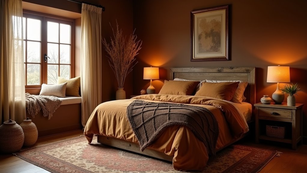 cozy brown bedroom designs