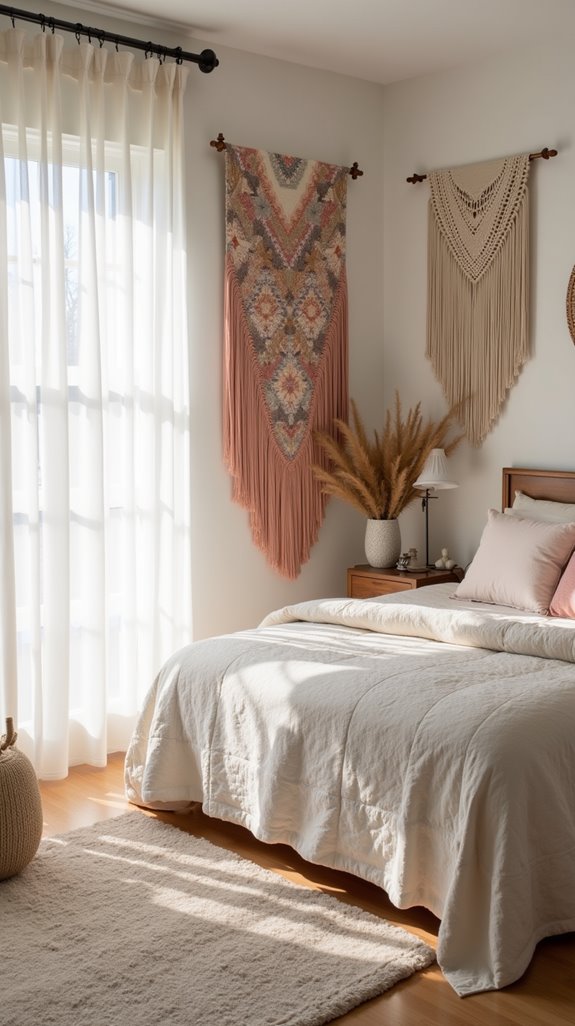 cozy colorful wall decor