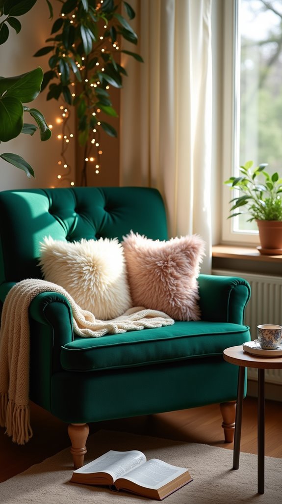 cozy intimate reading nook