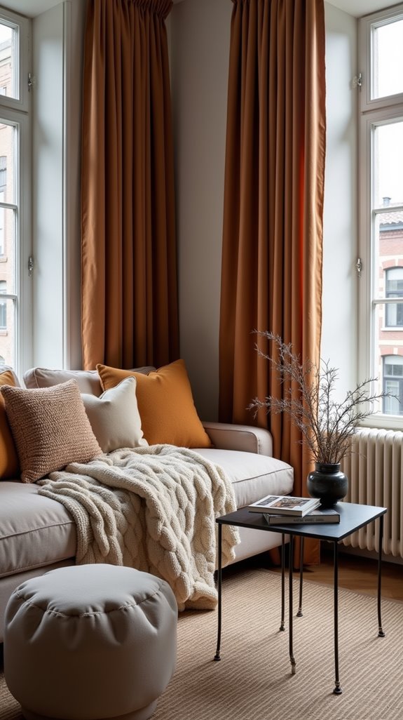 cozy layered textile warmth